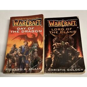 World of Warcraft Day Of The Dragon And Lord of the Clans Paperback Lot of (2)